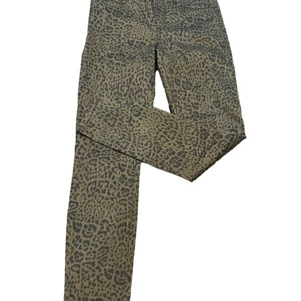 STS Blue NWT Ellie Ankle Skinny High Rise Green Animal Print Jeans Size 26